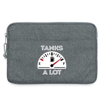 Petrol Pump Petrol Diesel Drive Refuelling - Laptop bag 13" - heather grey - Front