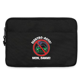 E-car Electrical Energy Electricity Statement Refueling - Laptop bag 13" - black - Front
