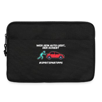 Tanken Auto Statement Energiespeicher Strom - Laptoptasche 13" - Schwarz - Vorne