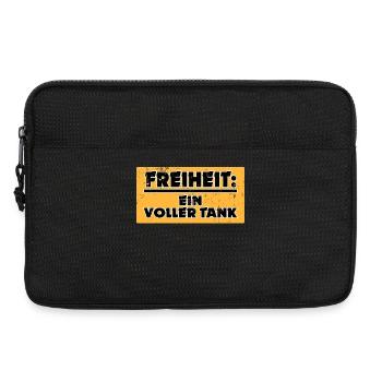 Strom Elektrische Energie Tanken Statement Benzin - Laptoptasche 13" - Schwarz - Vorne