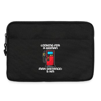 Elektrische Energie Statement Tanken Zapfsäule - Laptoptasche 13" - Schwarz - Vorne