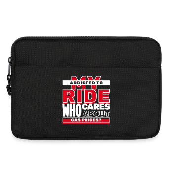 Tankstelle Benzin Statement Energie Strom Antrieb - Laptoptasche 13" - Schwarz - Vorne