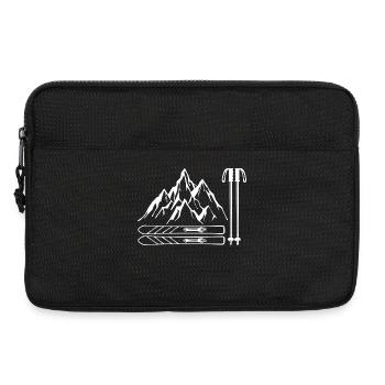 Berg Wintersport Snowboard Biathlon Wintersaison - Laptoptasche 13" - Schwarz - Vorne