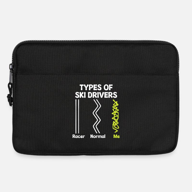 Wintersaison Statement Schifahren Wintersport - Laptoptasche 13" - Schwarz