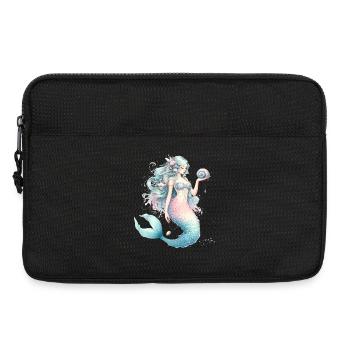 zauberhafte Meerjungfrau in Pastellfarben - Laptoptasche 13" - Schwarz - Vorne