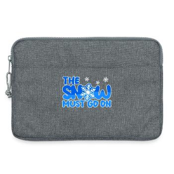 Sports d’hiver Neige Hiver Ski - Sacoche pour ordinateur portable 13 pouces - gris chiné - Devant