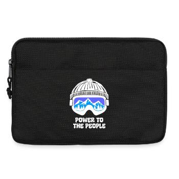 Winter Sports Statement Snow Winter Skiers - Laptop bag 13" - black - Front