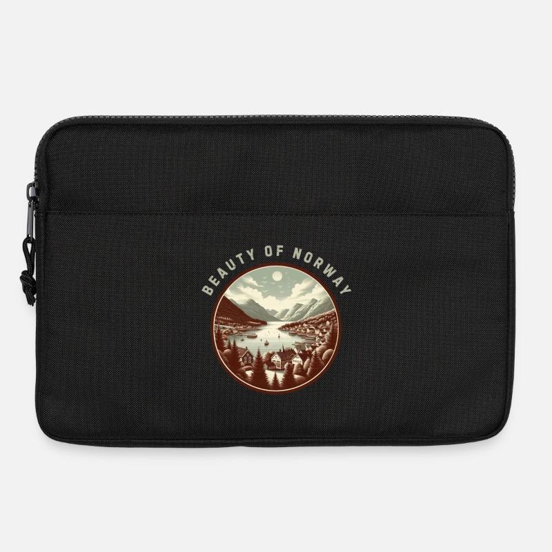 Die Schönheit Norwegens - Laptoptasche 13" - Schwarz