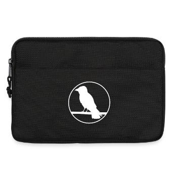 Crow on a branch - Laptop bag 13" - black - Front