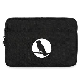Crow on a branch - Laptop bag 13" - black - Front