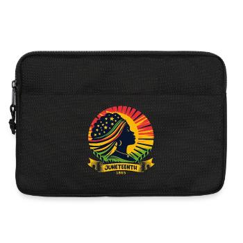 Célébrer Juneteenth : liberté, héritage, unité - Sacoche pour ordinateur portable 13 pouces - noir - Devant