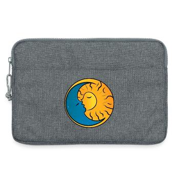 Sonne und Mond - Laptoptasche 13" - Grau meliert - Vorne