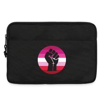 LGBTQ Pride Month - Fighting for Lesbian Equality - Laptop bag 13" - black - Front