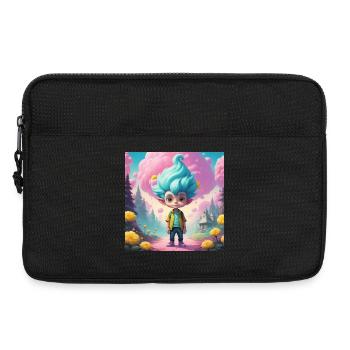 Gobelin dans la forêt des contes de fées - Sacoche pour ordinateur portable 13 pouces - noir - Devant