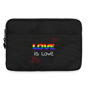Love is Love Pride Rainbow - Laptop bag 13" - black - Front