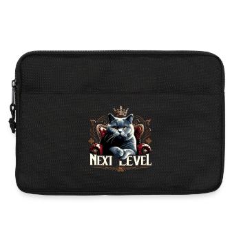 BKH Britisch Kurzhaar Blue Katze Königssessel - Laptoptasche 13" - Schwarz - Vorne