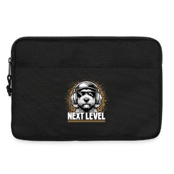 Goldendoodle Hip Hop Dog Next Level Gift - Laptop bag 13" - black - Front