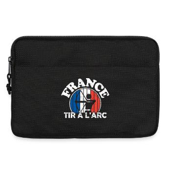 Tir à l'arc - Équipe de tir à l'arc de France. - Sacoche pour ordinateur portable 13 pouces - noir - Devant