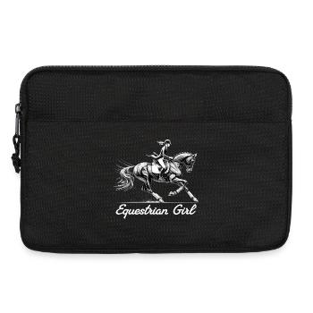 Cavalier Horse Girl Cadeau Horse Girl - Sacoche pour ordinateur portable 13 pouces - noir - Devant