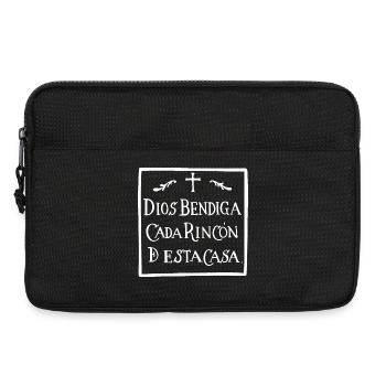 God bless every corner (dark) - Laptop bag 13" - black - Front