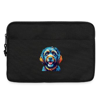 Barbet Hunderasse Bunte Karikatur Kawaii - Laptoptasche 13" - Schwarz - Vorne