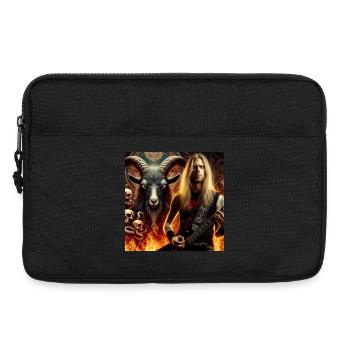 Guitariste infernal - Sacoche pour ordinateur portable 13 pouces - noir - Devant