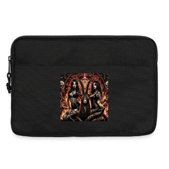 Vivre avec Satan - Sacoche pour ordinateur portable 13 pouces - noir - Devant