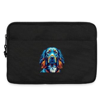 Irischer Setter Hund Rasse Bunt Karikatur Kawaii - Laptoptasche 13" - Schwarz - Vorne