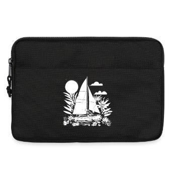 Look de bande dessinée de voile - Sacoche pour ordinateur portable 13 pouces - noir - Devant