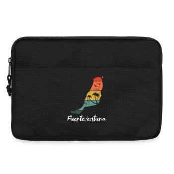 Fuerteventura plan carte Îles Canaries rétro vintage - Sacoche pour ordinateur portable 13 pouces - noir - Devant