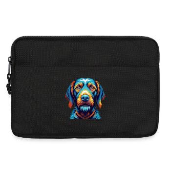 Drahthaarige Vizsla Hunderasse Karikatur Kawaii - Laptoptasche 13" - Schwarz - Vorne