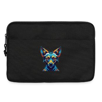Xoloitzcuintli Dog Breed Colorful Cartoon Kawaii - Laptop bag 13" - black - Front