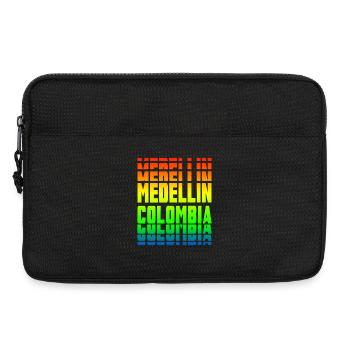 Medellin Columbia rainbow design - Laptop bag 13" - black - Front