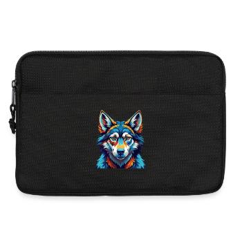 Chien-loup tchécoslovaque Race Dessin animé Kawaii - Sacoche pour ordinateur portable 13 pouces - noir - Devant