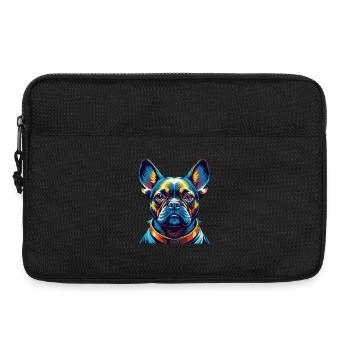 Braque Francais Dog Breed Colorful Cartoon Kawaii - Laptop bag 13" - black - Front