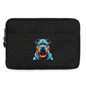 Shar Pei Dog Breed Colorful Cartoon Kawaii - Laptop bag 13" - black - Front