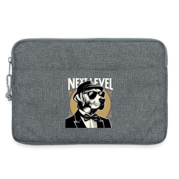 Dudley Labrador Tuxedo Suit Next Level Gift - Laptop bag 13" - heather grey - Front