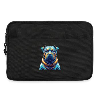 Miniature Shar Pei Dog Breed Cartoon Kawaii - Laptop bag 13" - black - Front