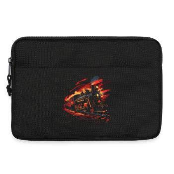 Style rétro ferroviaire - Sacoche pour ordinateur portable 13 pouces - noir - Devant