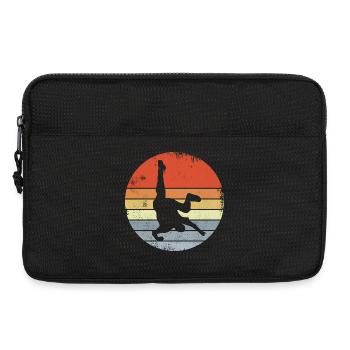 Breakdancer Drawing Vintage Look - Laptop bag 13" - black - Front