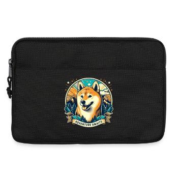 Shiba inu - Laptop bag 13" - black - Front