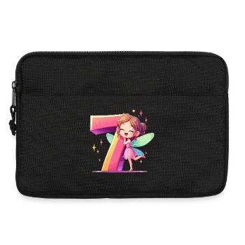 7 Jahre Fee Elfe Geburtstag Geschenk - Laptoptasche 13" - Schwarz - Vorne