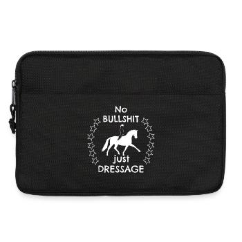 Straight forward dressage Statement Dressurreiten - Laptoptasche 13" - Schwarz - Vorne