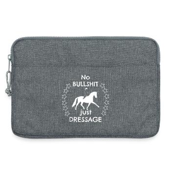 Straight forward dressage Statement Dressurreiten - Laptoptasche 13" - Grau meliert - Vorne