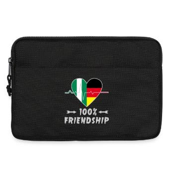 L'amitié entre le Nigeria et l'Allemagne est à - Sacoche pour ordinateur portable 13 pouces - noir - Devant