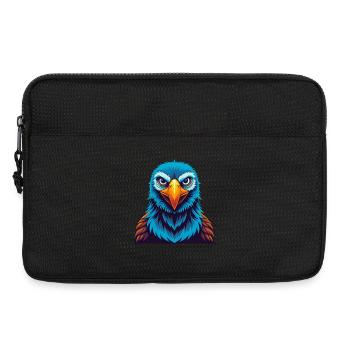 Albatros Bunte Kawaii Cartoon Figur Haustier - Laptoptasche 13" - Schwarz - Vorne