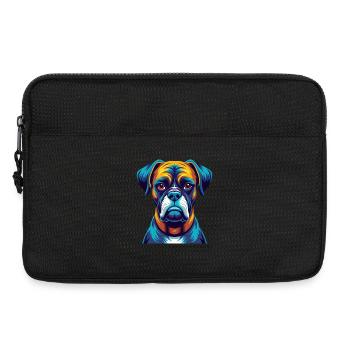 Boxer Dog Colorful Kawaii Cartoon Character Pet - Laptop bag 13" - black - Front