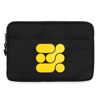 OCHOOO - Jaune - Sacoche pour ordinateur portable 13 pouces - noir - Devant