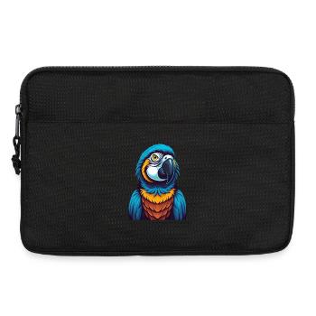 Parrot Colorful Kawaii Cartoon Character Clipart - Laptop bag 13" - black - Front