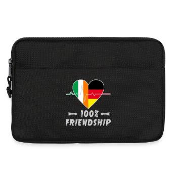 L'Irlande et l'Allemagne : amitié à 100 % - Sacoche pour ordinateur portable 13 pouces - noir - Devant